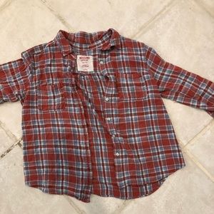 Flannel red and blue